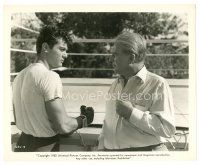 1h470 FLESH & FURY 8x10 still '52 boxer Tony Curtis stands outside boxing ring with Wallace Ford!