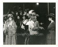 1h063 FUNNY GIRL candid 8x10 still '69 director William Wyler goes over a scene w/Barbra Streisand!
