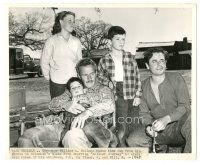 1h065 GALLANT JOURNEY deluxe candid 8x10 still '46 director William Wellman w/his kids & Glenn Ford