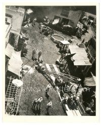 1h075 GUNGA DIN candid 8x10 still '39 cool far overhead shot of the set by Alex Kahle!