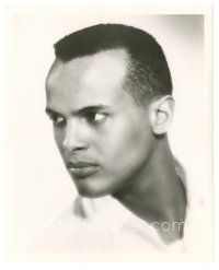 1h517 HARRY BELAFONTE 8x10 still '50s great young head & shoulders portrait of the star!