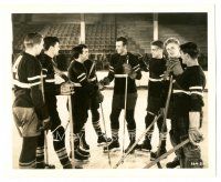 1h547 IDOL OF THE CROWDS 8x10 key book still '37 smiling John Wayne & his hockey team on the ice!