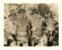 1h613 LAST OF THE PAGANS 8x10 still '35 cool close up of Ray Mala & other South Seas native guy!