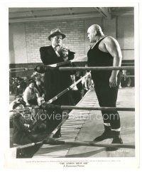 1h616 LEMON DROP KID 8x10 still '51 Bob Hope looks at giant wrestler Tor Johnson in the ring!