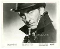 1h648 MANIA 8x10 still R65 best close portrait of winking Peter Cushing, The Fiendish Ghouls!