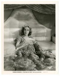 1h761 RAGE OF PARIS 8x10 still '38 close up of pretty surprised Danielle Darrieux in bed!