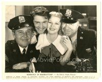 1h788 ROMANCE IN MANHATTAN 8x10 still '35 Ginger Rogers & Francis Lederer smiling with cops!