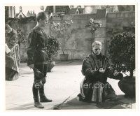 1h800 SAINT JOAN 8x10 still '57 Jean Seberg as Joan of Arc look at kneeling Richard Widmark!