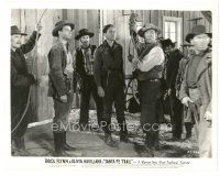 1h803 SANTA FE TRAIL 8x10 still '40 Errol Flynn is about to be hung, directed by Michael Curtiz!