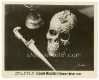 1h805 SATANIC RITES OF DRACULA 8x10 still 1978 cool clos eup of jeweled skull & dagger!