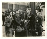 1h819 SEE HERE PRIVATE HARGROVE 8.25x10 still '44 Donna Reed & Robert Walker busted by General!