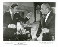 1h850 SLEUTH 8x10 still '72 Michael Caine with drink angrily attacks Laurence Olivier's statement!