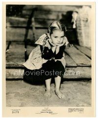 1h859 SONG OF THE SOUTH 8x10 still R56 Disney, close up of cute young Luana Patten looking sad!