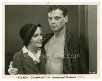 1h872 STEADY COMPANY 8x10 still '32 portrait of beaten would-be boxer Norman Foster & June Clyde!