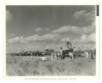 1h207 TEXANS candid 8x10 still '38 director James Hogan sets up covered wagon scene in Texas!