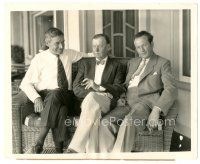 1h210 TEXAS STEER candid 8x10 still '27 Will Rogers with producer Rork & director Richard Wallace!