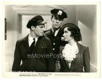 1h902 THEY MET IN A TAXI 8x10.25 still '36 Ward Bond arrests Chester Morris & beautiful Fay Wray!