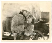 1h913 THUNDERING HERD 8x10 key book still '33 romantic close up of Buster Crabbe & Judith Allen!