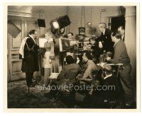 1h222 TOAST OF NEW YORK candid 8x10 still '37 crew films scene with Frances Farmer & Edward Arnold!