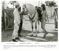 1h942 VALLEY OF GWANGI 8x9.25 still '69 James Franciscus buys diving horse from sexy Gila Golan!