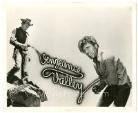 1h943 VENGEANCE VALLEY deluxe 8x10 still '51 cool photo art of Burt Lancaster & Robert Walker!