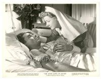 1h971 WHITE CLIFFS OF DOVER 7.75x10 still '44 nurse Irene Dunne tends to Peter Lawford in hospital