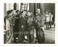 1h972 WHO DONE IT 8x10 still R50s Bud Abbott & Lou Costello wearing wacky robes backstage!