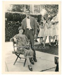 1h240 WISE GIRLS candid 8x10 still '29 star/writer Elliott Nugent on the set with his mother!