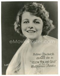 1h995 YELLOW MEN & GOLD 7.25x9.25 still '22 smiling portrait of pretty Helene Chadwick by Evans!