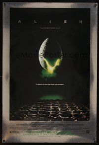1j025 ALIEN heavy stock foil style A 1sh R03 Ridley Scott sci-fi classic, cool hatching egg image!