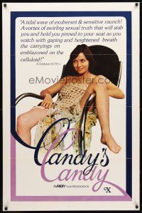 1j089 CANDICE CANDY 1sh '76 Sylvia Bourdon, x-rated, Al Goldstein loved it, Candy's Candy!