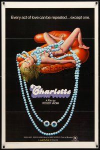 1j109 CHARLOTTE 1sh '75 La Jeune fille Assassinee, Roger Vadim, bizarre sexy image!