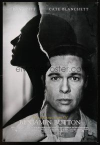 1j144 CURIOUS CASE OF BENJAMIN BUTTON advance 1sh '08 Brad Pitt & Cate Blanchett profile!