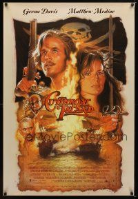 1j149 CUTTHROAT ISLAND int'l 1sh '95 Drew Struzan art of pirate Matt Modine & Geena Davis!