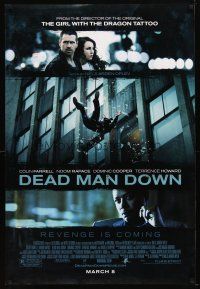 1j167 DEAD MAN DOWN advance DS 1sh '13 Colin Farrell, Noomi Rapace, Terrence Howard, revenge!