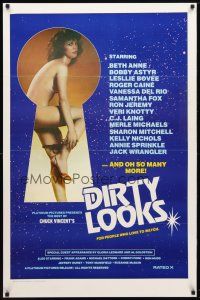 1j188 DIRTY LOOKS 1sh '82 Vanessa Del Rio, Samantha Fox, Ron Jeremy & so many more!