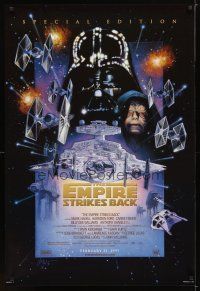 1j203 EMPIRE STRIKES BACK style C advance 1sh R97 George Lucas sci-fi epic, great art by Drew!