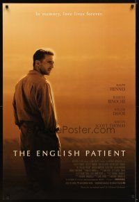 1j204 ENGLISH PATIENT DS 1sh '96 Ralph Fiennes, Best Picture winner, by Anthony Minghella!