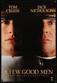 1j224 FEW GOOD MEN teaser 1sh '92 best close up of Tom Cruise & Jack Nicholson!