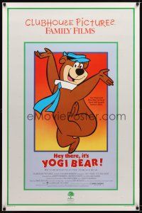 1j302 HEY THERE IT'S YOGI BEAR 1sh R86 Hanna-Barbera, Yogi's first full-length feature!