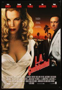 1j398 L.A. CONFIDENTIAL video 1sh '97 Russell Crowe, Guy Pearce, Kevin Spacey, sexy Kim Basinger!