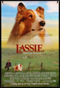 1j407 LASSIE advance DS 1sh '94 Tom Guiry, Helen Slater, Frederic Forrest, classic Collie!