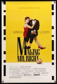 1j464 MAKING MR. RIGHT 1sh '87 headless robot John Malkovich, Ann Magnuson. sci-fi comedy!