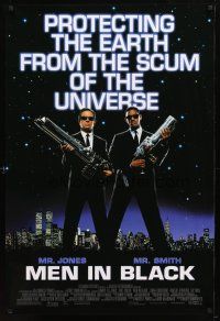1j484 MEN IN BLACK 1sh '97 Will Smith & Tommy Lee Jones protecting Earth!