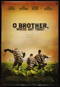 1j549 O BROTHER, WHERE ART THOU? DS 1sh '00 Coen Brothers, George Clooney, John Turturro!