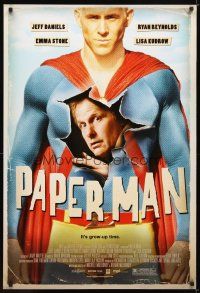 1j568 PAPER MAN 1sh '09 Jeff Daniels, Ryan Reynolds, it's grow-up time!