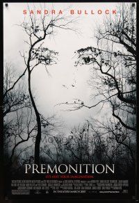 1j603 PREMONITION advance DS 1sh '07 Sandra Bullock, Julian McMahon, cool woman in tree design!