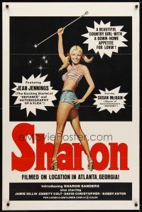 1j681 SHARON 1sh '72 Jena Jennings, Sharon Sanders, country girl sex!
