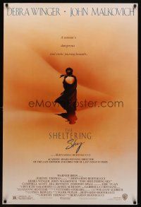 1j683 SHELTERING SKY DS 1sh '90 Bernardo Bertolucci, a woman's dangerous erotic journey!