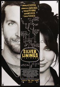 1j693 SILVER LININGS PLAYBOOK advance DS 1sh '12 Bradley Cooper, Jennifer Lawrence!